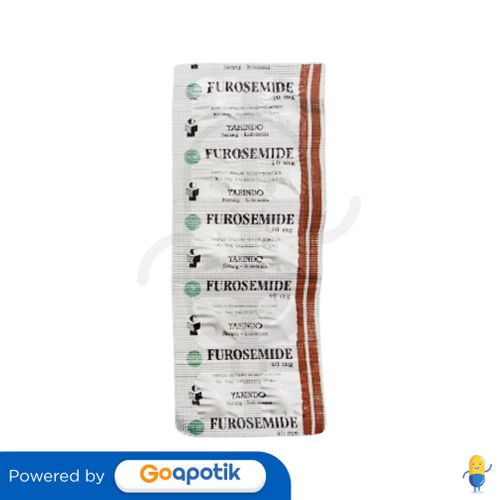 FUROSEMIDE YARINDO 40 MG STRIP 10 TABLET