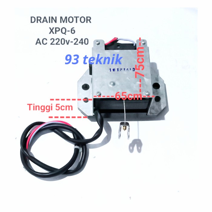 DINAMO DRAIN MOTOR PEMBUANGAN AIR MESIN CUCI TOPLOADING SANYO #ORIGINAL