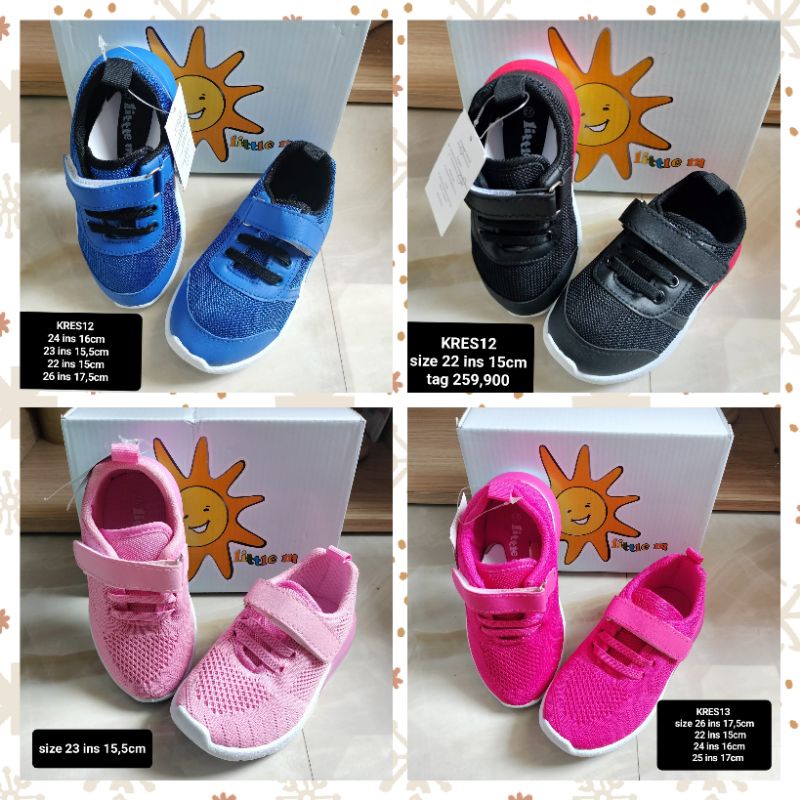 Sepatu LED Anak little M Brand Matahari Ori Nyala Lampu