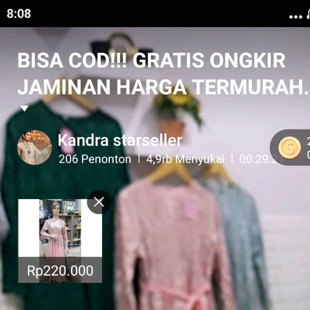 Kebaya Lamaran Tille Gomes Pita Modern Setelan Brokat Couple Terbaru Baju Butik Fashion Serba 50Rban