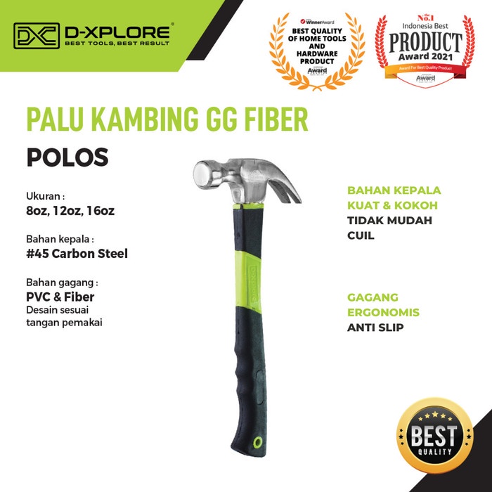 PALU KAMBING GAGANG FIBER D-XPLORE 16 OZ