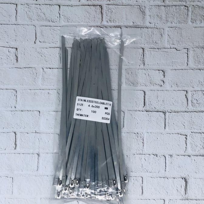 

HZ Stainless Steel Cable Ties 4,6 x 200 mm SS304