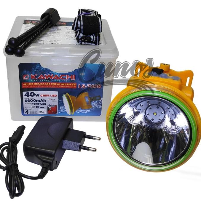 Senter Kepala Selam 40 Watt / Senter Kepala Selam Kawachi LS-740B