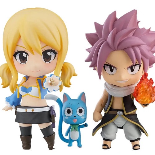 Nendo 1741 Nendoroid Fairy Tale Natsu Dragneel Lucy Heartfilia Figure H-r349