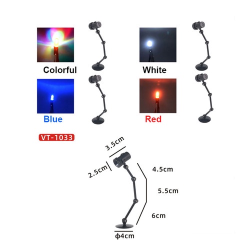 LED Lampu Sorot Figure Gundam Bracket Spotlight VT-1033 H-r1573