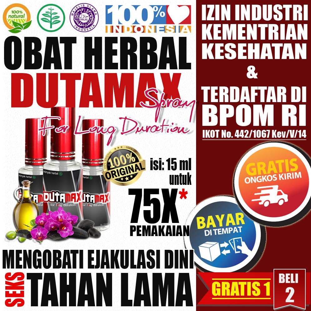 [MANJUR] Dutamax Spray Obat Oles Kuat Pria Tahan Lama Tidak Panas Original 100% Asli Obat Ejakulasi 