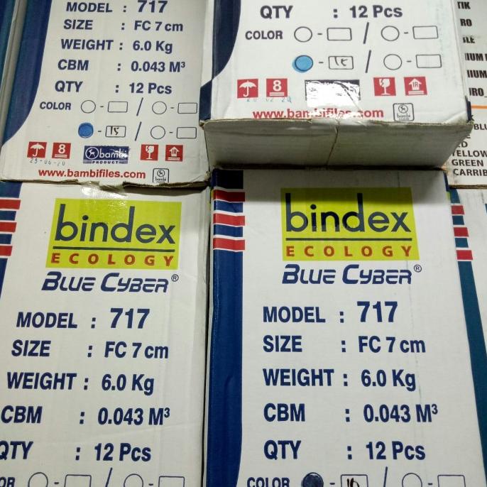 

ordner bindex ecology blue cyber 717 folio, 1 lusin(grab, gojek)