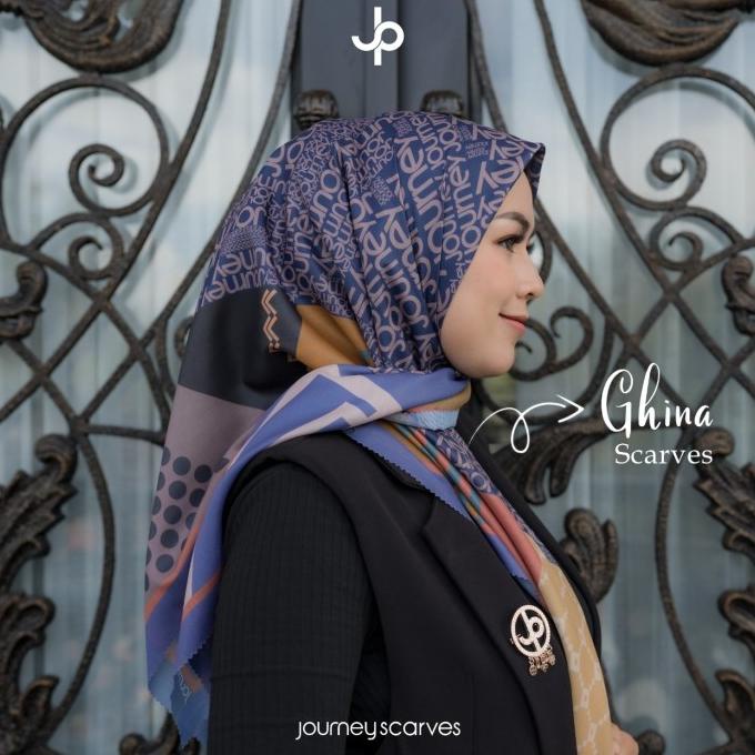 JOURNEY JILBAB/HIJAB SEGIEMPAT REGULER MOTIF ORI JOURNEY SCARVES