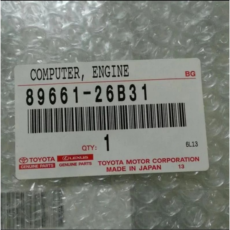 Komputer ECU Toyota Hiace commuter 2012 2013 2014 ORI 89661-26B31