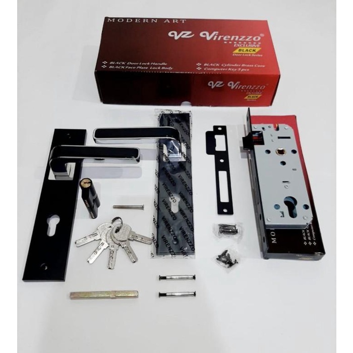 HANDLE PINTU RUMAH STAINLESS BLACK DOFF / Kunci Pintu Rumah Stainless