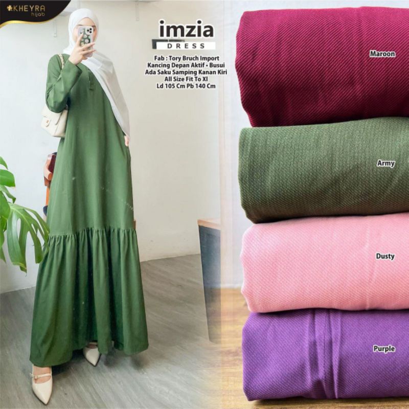 100% ORI Imzia dress by Kheyra / Ld 105 Pb 140