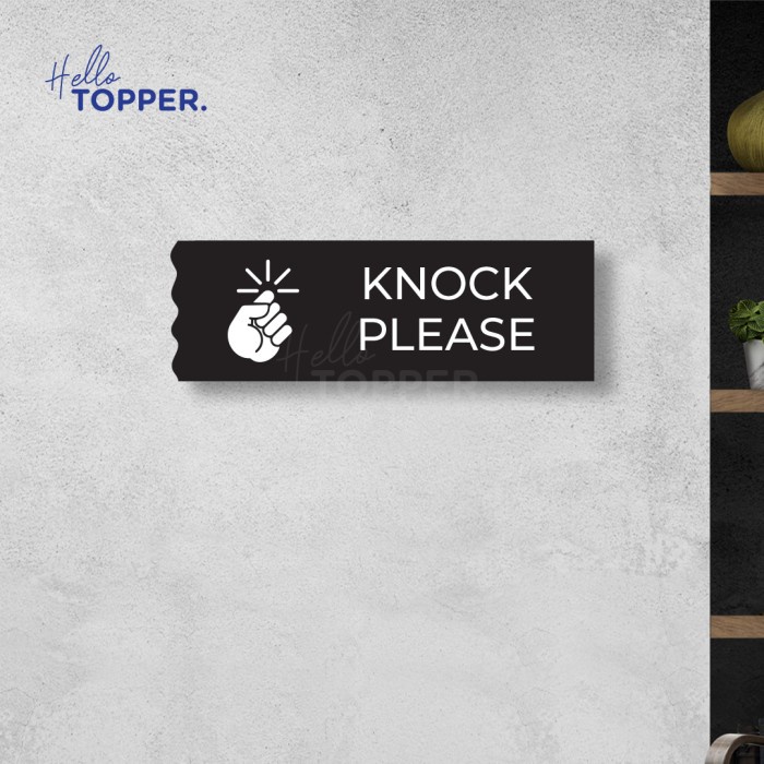 

Pemotong Sign Akrilik Signage Tulisan Acrylic Papan Curly Style - Knock Please