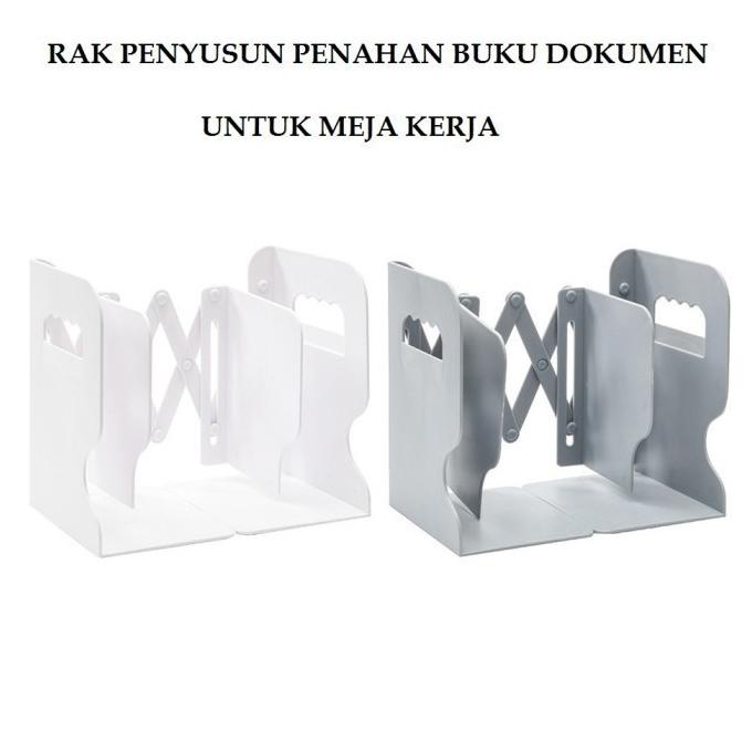 

Retractable Desk Book Holder with Pen Holder - Rak Buku di Meja Anda