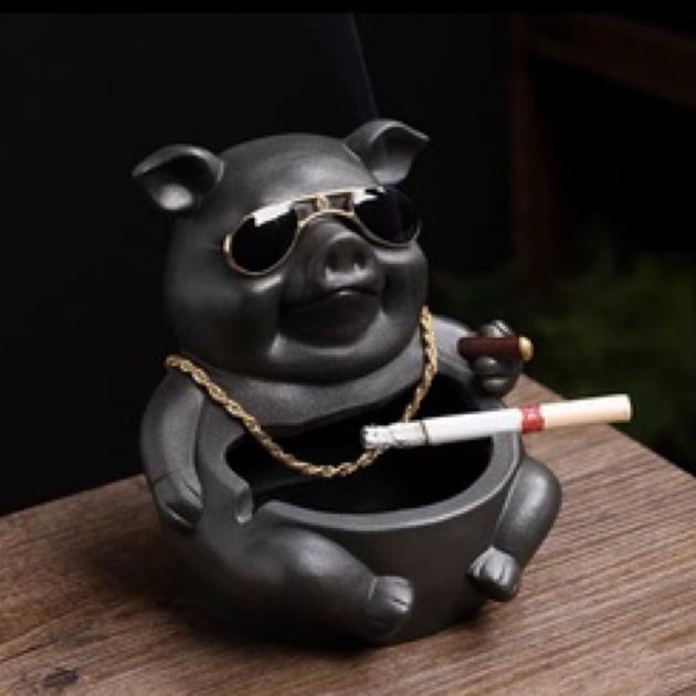 Asbak Rokok Keramik Bentuk Hewan Unik - Ceramic Ashtray Bentuk Hewan