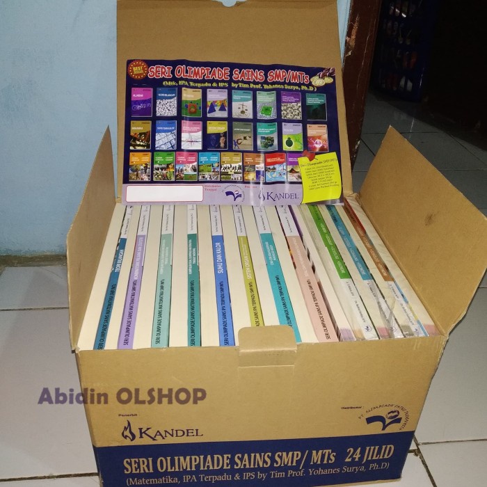 Hot Sale Buku Seri Olimpiade Sains Smp/Mts (Prof Yohanes Surya) 24 Jilid Buku Terbaru