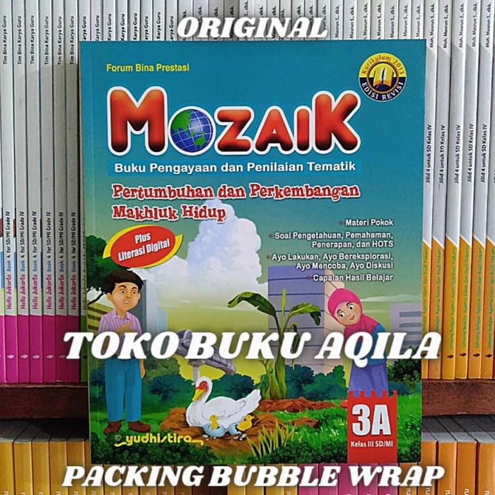 Promo Paket Lengkap Buku Mozaik 3A-3H Yudhistira Kelas 3 Sd K13 Revisi Ori Terlaris