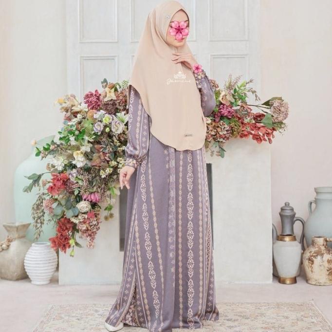 RAYYANA ABAYA (ABAYA ONLY) Seroja Family Sarimbit Jasmine by Lidia H