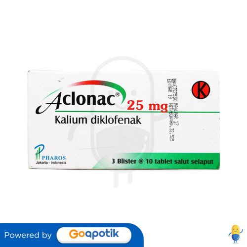 ACLONAC 25 MG BOX 30 TABLET