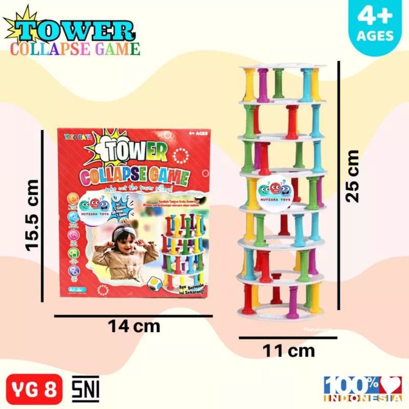 JOFESTORE88 X FerenHongXia MAINAN ANAK FAMILY GAME TOWER COLLAPSE