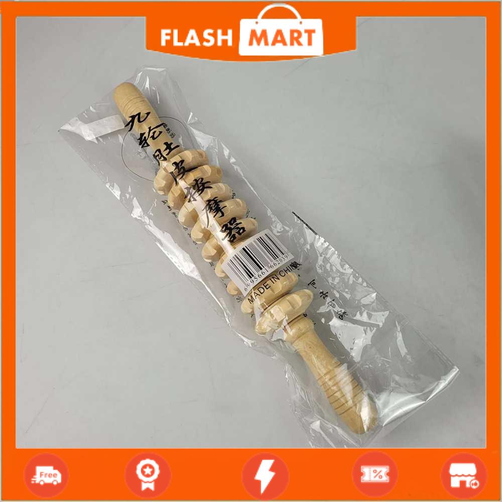 FLASHMART Pijat Badan Wooden Roller Massager - K2