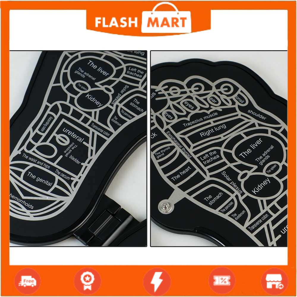 FLASHMART Alat Pijat Kaki Elektrik Foot Massager Mat 9 Speed Rechargeable - EMS6