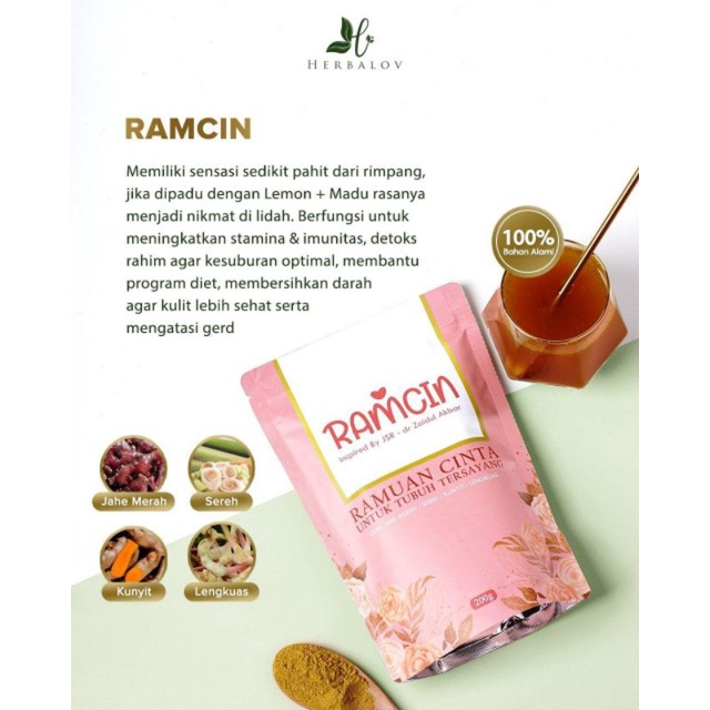 

Ramcin Herbalov 100g Inspired by JSR - dr. Zaidul Akbar Original