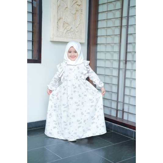 Gamis Daliya By almahyra kids| Gamis anak 5-6 tahun  (Tanpa hijab)