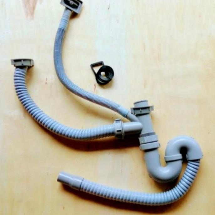Selang pembuangan kitchen sink cabang/selang BCP double lengkap/afur