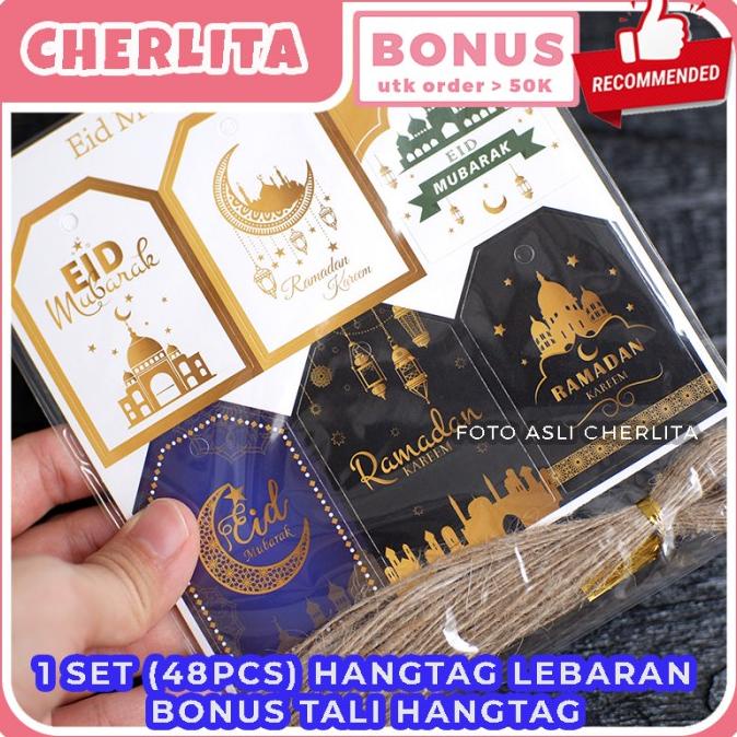 

Grosir Hang Tag Lebaran Hangtag Hampers Idul Fitri Premium Bonus Tali Goni