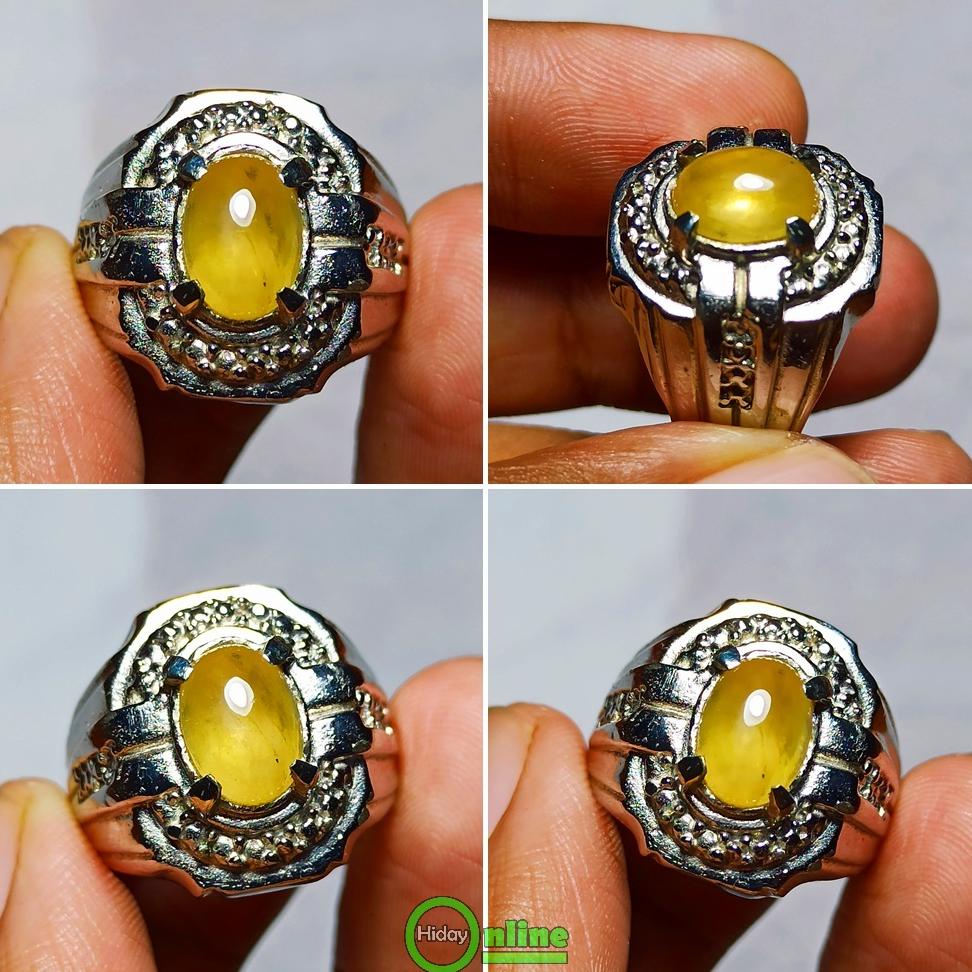 Grosir Cincin Natural Permata Yellow Safir / Yakut Kuning Garansi Asli