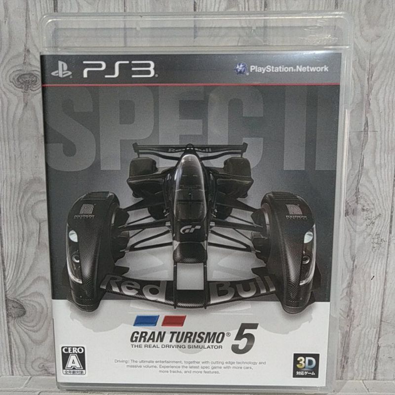 BD CD KASET ORIGINAL PS3 Gran turismo 5 Spec II USA Bahasa Inggris Lengkap manual book