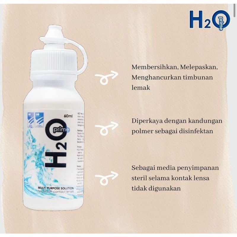 Cairan Softlens H2O Prime Contact Lens Solution For All Soft Contact Lenses