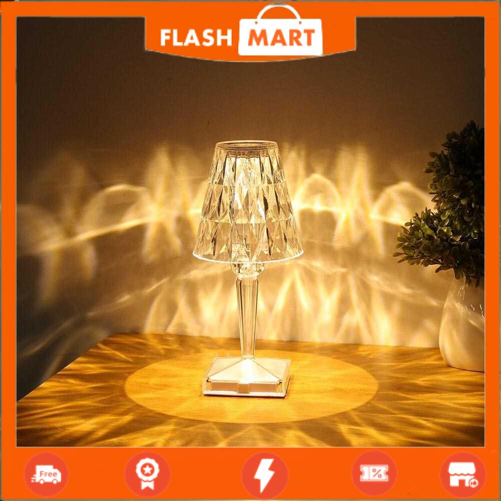 FLASHMART Lampu Meja Hias LED Acrylic Dimmable Recharge 3 in 1 Color 1W - R301