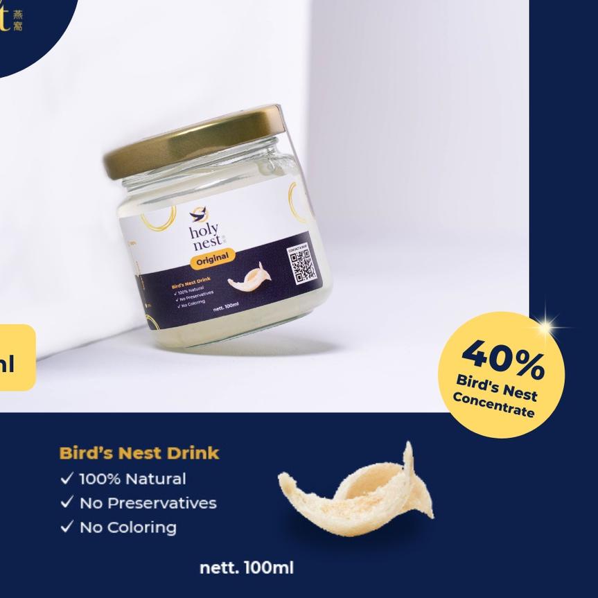 

Diskon✔️Minuman per Botol Sarang Burung Walet HOLYNEST Kandungan 40% Rasa Original