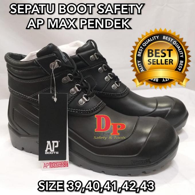 New Sepatu Boot Safety Ap Max Pendek Boots Safety Ap Max Pendek Discount