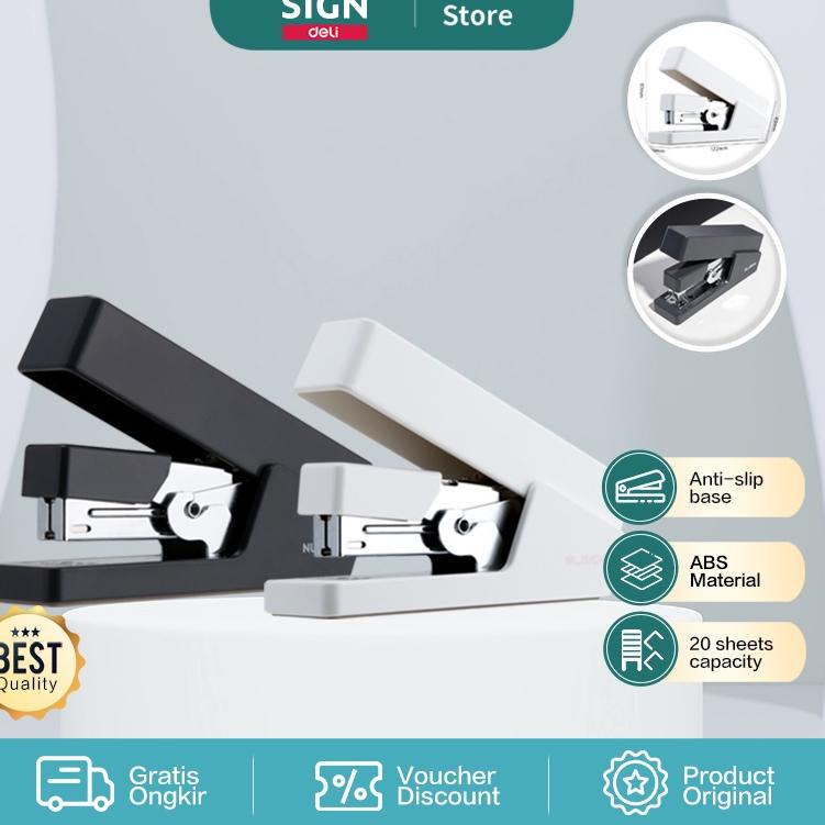 

Stok Baru Nusign Effortless Stapler / Staples Hemat Tenaga Kapasitas 20 Lembar NS081 231*