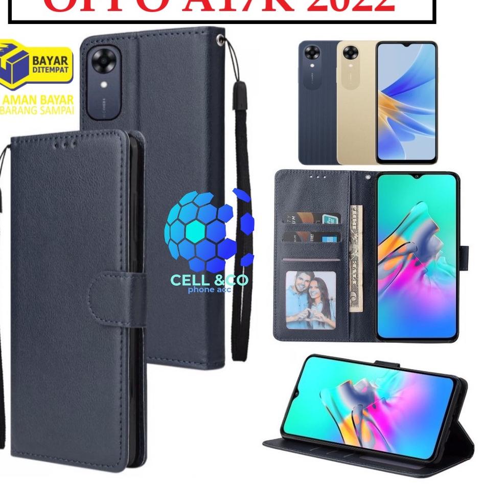 Spesial Promo Flip cover NEW OPPO A17K 2022 TERBARU Flip case buka tutup kesing hp casing flip case 