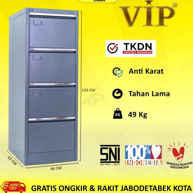 

New Filling Cabinet 4 Laci Lemari Arsip Vip V-304 Limited Edition