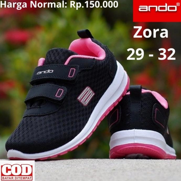 SEPATU ANAK PEREMPUAN ANDO DIVA LIHT, SEPATU SEKOLAH ANAK SD, KETS