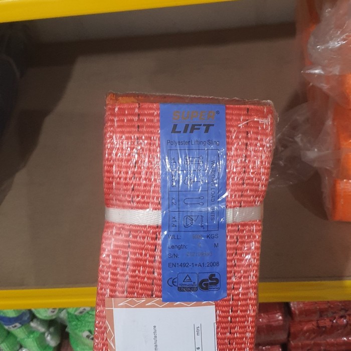 Superlift Polyester Webbing Sling 5Ton X 6Meter/Webing Tali Angkat #Original