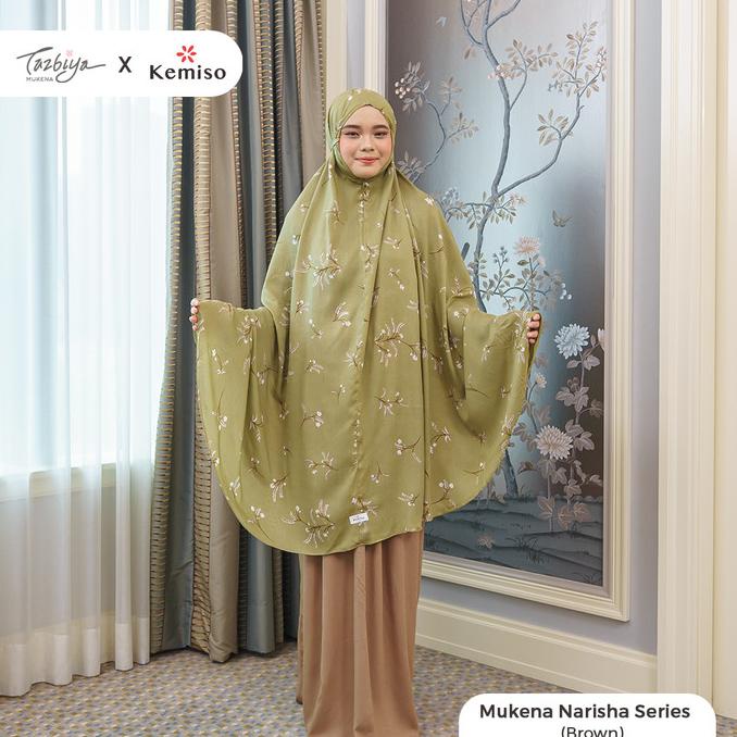 MUKENA TAZBIYA X KEMISO NARISHA SERIES ALLSIZE/MUKENA DEWASA/RAYON