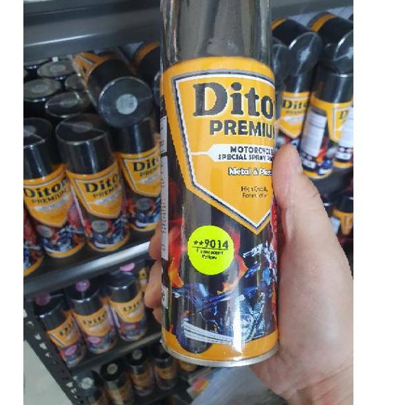 

Pasti Laris Diton Premium 9014 Fluorescent Yellow warna Kuning Stabilo 400cc