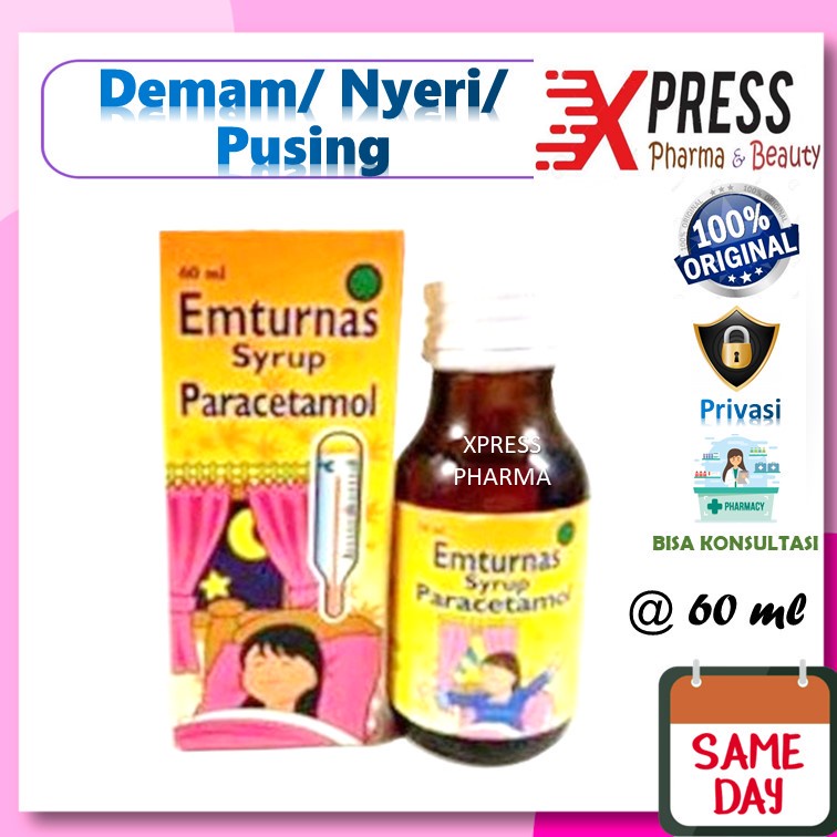 XPRESS  Emturnas  SIRUP 60 ml Obat Demam Nyeri Pusing Paracetamol Parasetamol  Syrup Zk