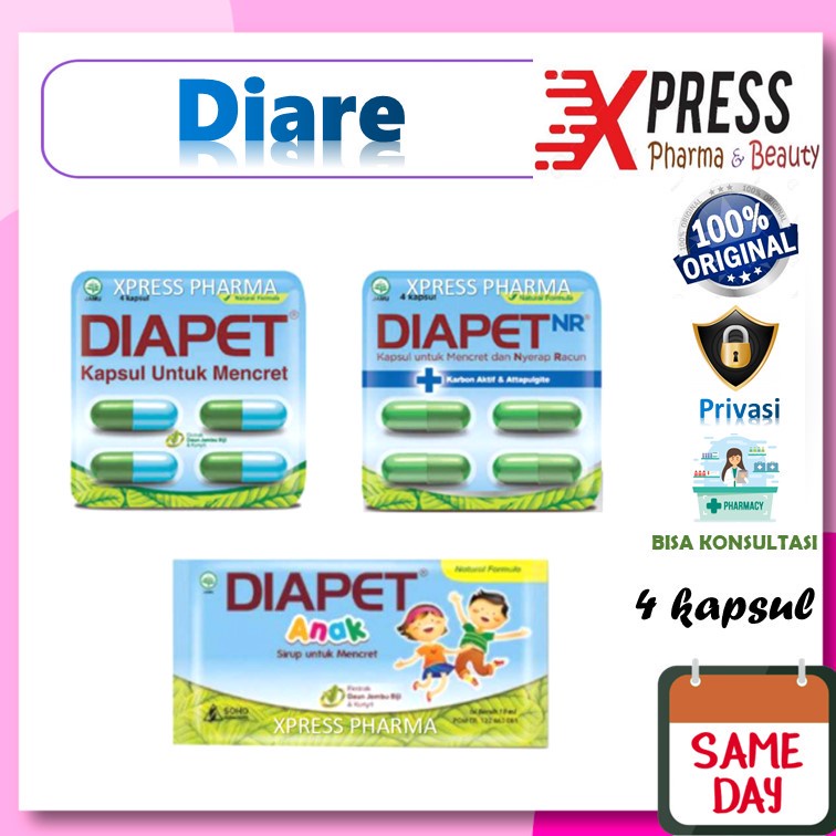 XPRESS  Diapet / Diapet NR / Diapet Anak / Jamu untuk mencret