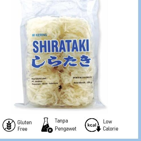 

COD✅Mie Shirataki Kering / Mie Diet 250 gram (Isi 10 pcs)