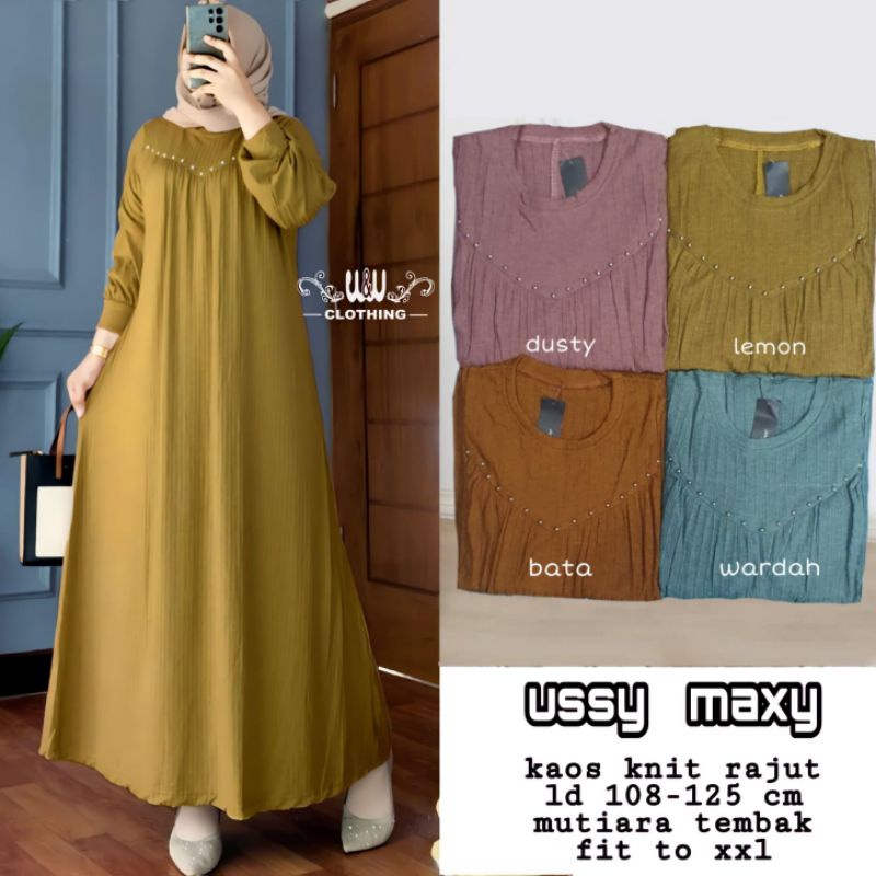 dress wanita ussy maxy by W&W clothing