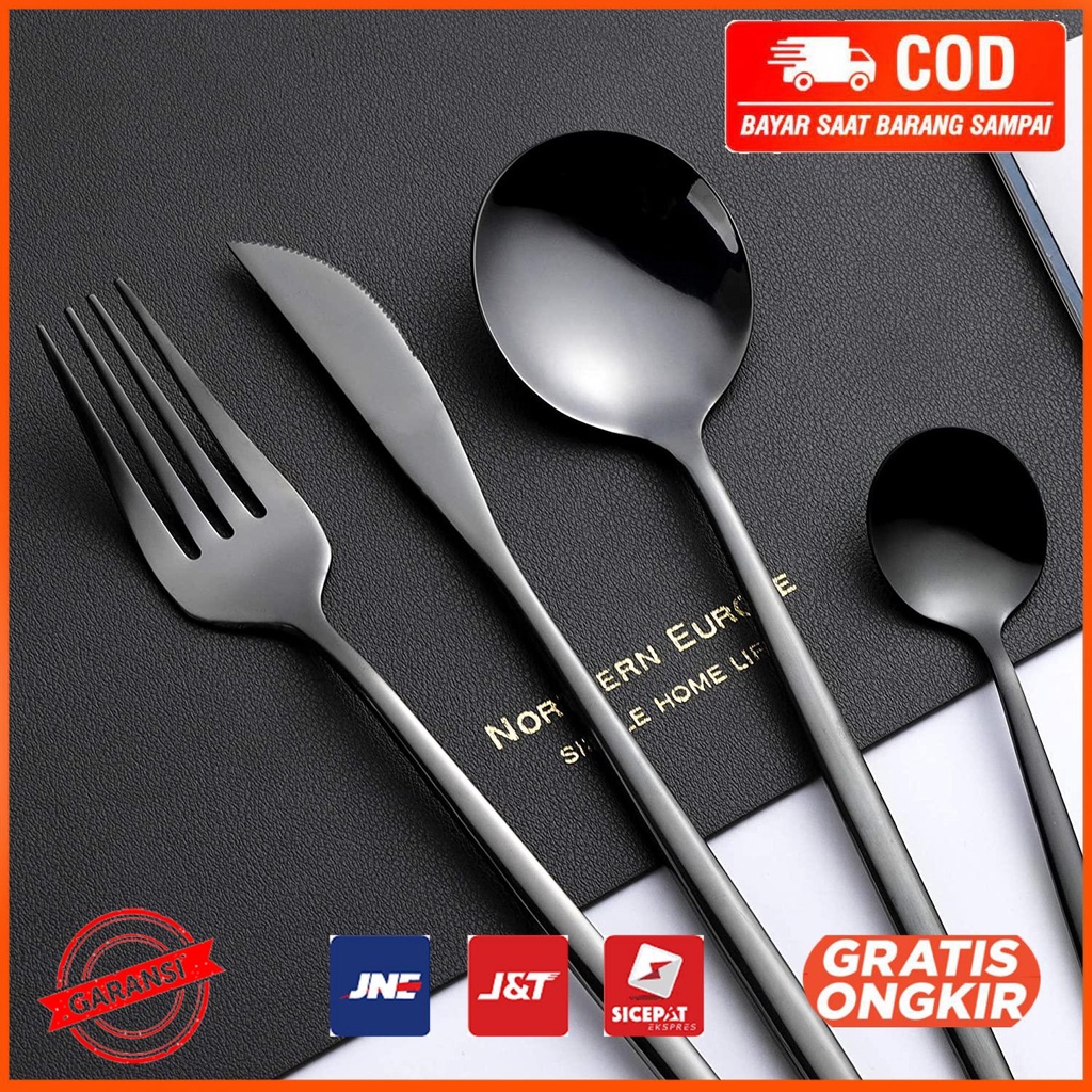 Set Alat Makan Sendok Garpu Pisau Cutlery Western Style 24 PCS C24