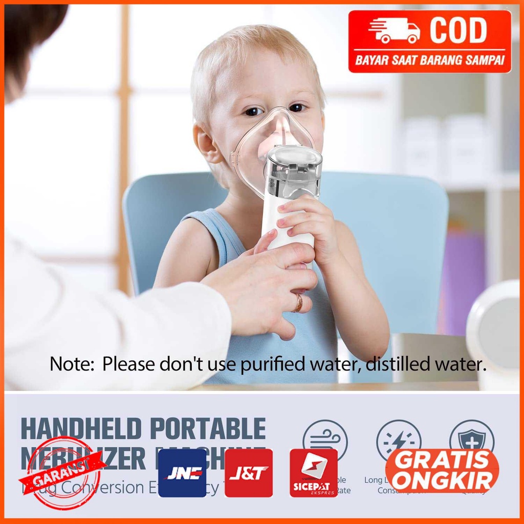 Nebulizer Portable Alat Uap Bantu Pernapasan Inhale MY-123-1