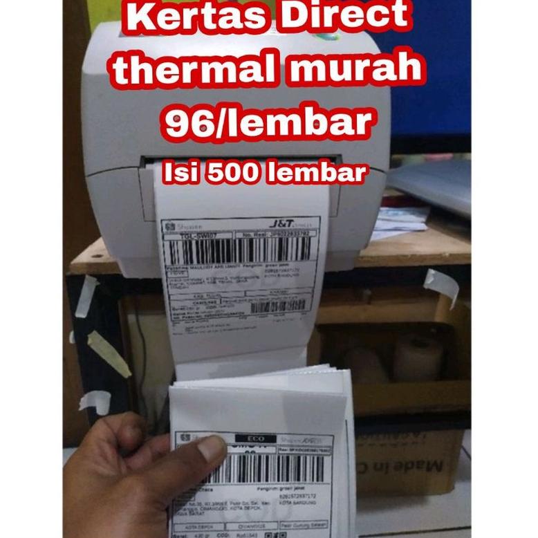

4.4 sale kertas thermal 100x150 dan 100x100 isi 500 direct thermal