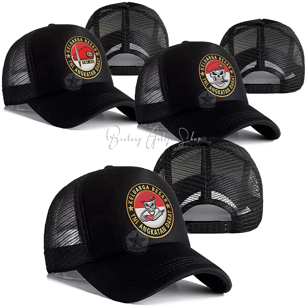 Topi Custom Keluarga Besar TNI-AD Kopassus Exclusive Gold